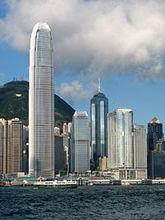 香港站上蓋物業的建築群