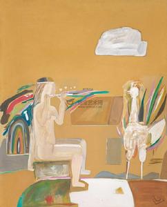 說說白雲 布面油畫