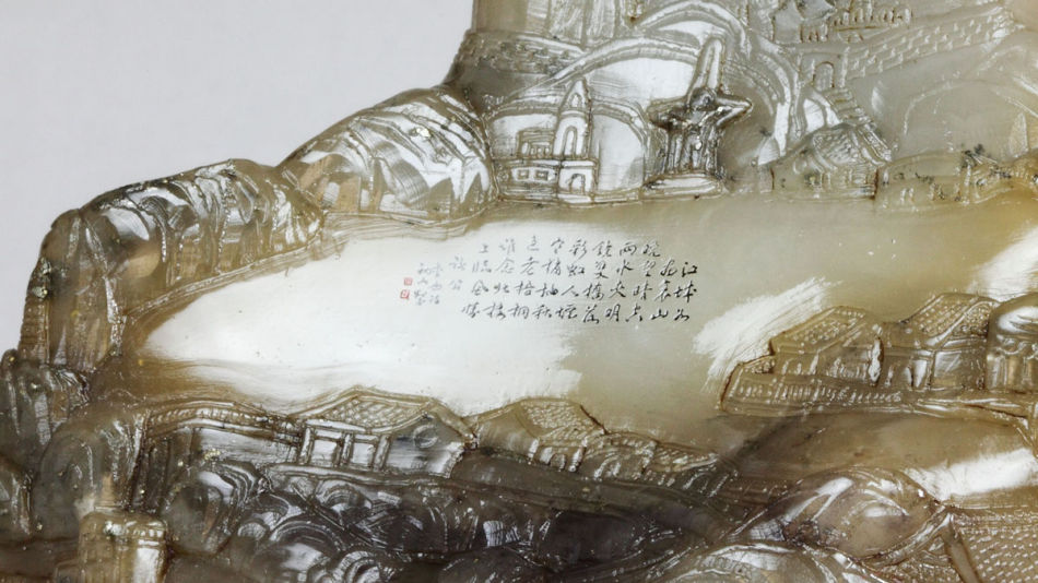 秦淮河平靜的秋水澄澈宛如明鏡一樣