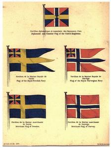 瑞典-挪威聯盟各旗幟