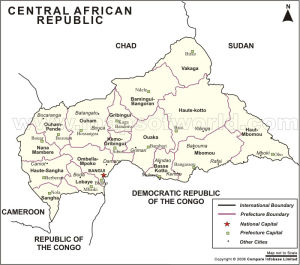 中非共和國行政區劃