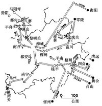 桂柳會戰形勢圖