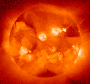 陽光號天文台看見的冕圈X射線