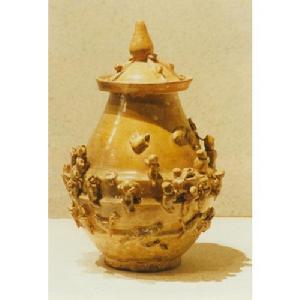 婺州窯青瓷罐 婺州窯青瓷罐