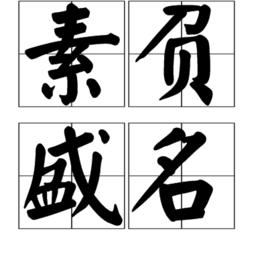 素負盛名 素負盛名