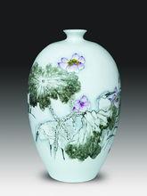 鷺鷺蓮蓉(鬥彩瓷瓶)