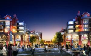 姑孰新城玫瑰園夜景效果圖