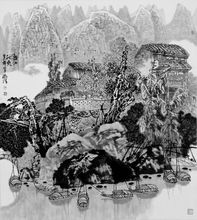 黃格勝畫作《灕江秋爽》