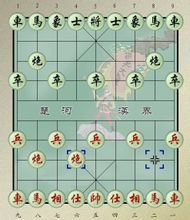 圖為紅方先手過宮炮