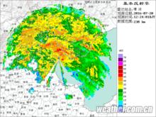 天津7&middot;20大暴雨  塘沽站雷達回波