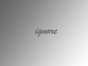 ignore