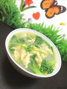 青菜豆丹湯 青菜豆丹湯
