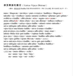 佛頂尊勝陀羅尼(佛陀波利版)