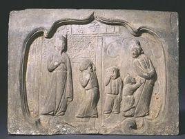 閔子騫勸父磚雕