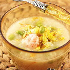 毛豆蛋餅鮮蝦粥 毛豆蛋餅鮮蝦粥