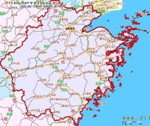 浙江省地圖-高速公路