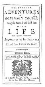 魯濱遜·克魯索的更遠歷險 魯濱遜·克魯索的更遠歷險