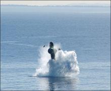 未攜帶彈頭的M51飛彈水下發射試驗