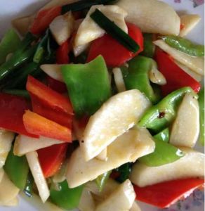 雙椒炒山藥 雙椒炒山藥