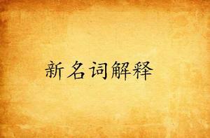 新名詞解釋 新名詞解釋