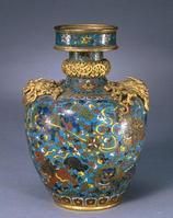 明景泰掐絲琺瑯八獅紋尊 明景泰掐絲琺瑯八獅紋尊