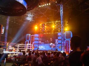 精彩而又絢麗的CKA散打聯賽比賽現場