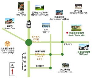 軍都旅遊度假村交通圖