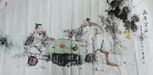 詹亦然國畫作品