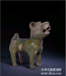 東漢·綠釉陶狗 東漢·綠釉陶狗