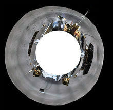 嫦娥四號著陸器地形地貌相機環拍全景圖（方位投影）