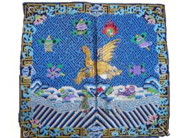 清一品刺繡仙鶴補圖 清一品刺繡仙鶴補圖