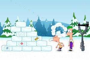 卡通明星打雪仗 卡通明星打雪仗