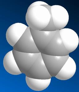 甲苯分子比例模型