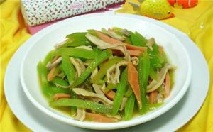 萵筍炒豬肚 萵筍炒豬肚