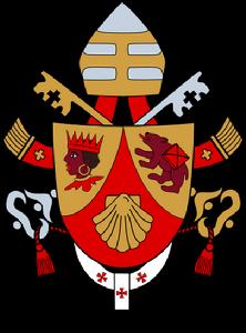 本篤十六世的教皇牧徽