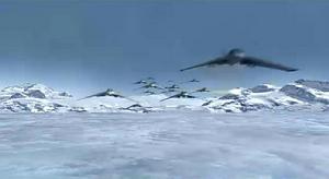 南極空戰中X-302s機群