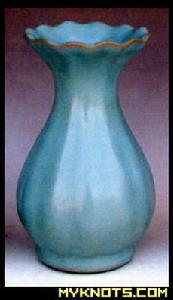 汝窯天藍瓜陵瓶 汝窯天藍瓜陵瓶