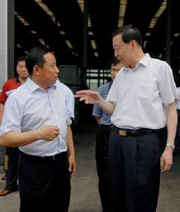 江蘇省長羅志軍指導金湖二橋建設工作