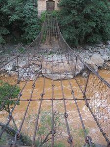 （圖）雲南祿勸普渡河上鐵索橋