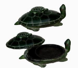 雙龜硯，高10厘米，寬20厘米