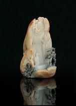 巧雕松鶴壽星山子 巧雕松鶴壽星山子