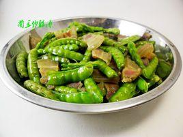 蘭豆炒臘肉 蘭豆炒臘肉