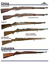 中國和哥倫比亞的步槍