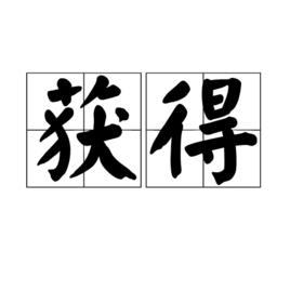 獲得[漢語詞語]