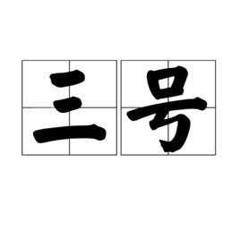 三號[詞語解釋]