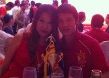 李健華與妻子