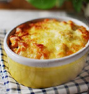 三文魚茄醬焗通粉