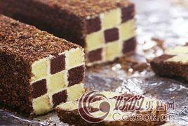 雙色棋格奶油蛋糕 雙色棋格奶油蛋糕