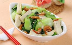 海米油菜豆腐 海米油菜豆腐