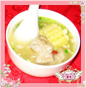 玉米蚌肉湯 玉米蚌肉湯